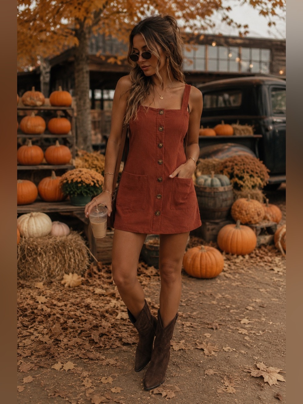NWT- Olivaceous Terracotta Button-Front Mini Dress